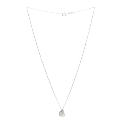 Tiffany Sterling Silver Frank Gehry Heart Pendant Necklace 3 of 4