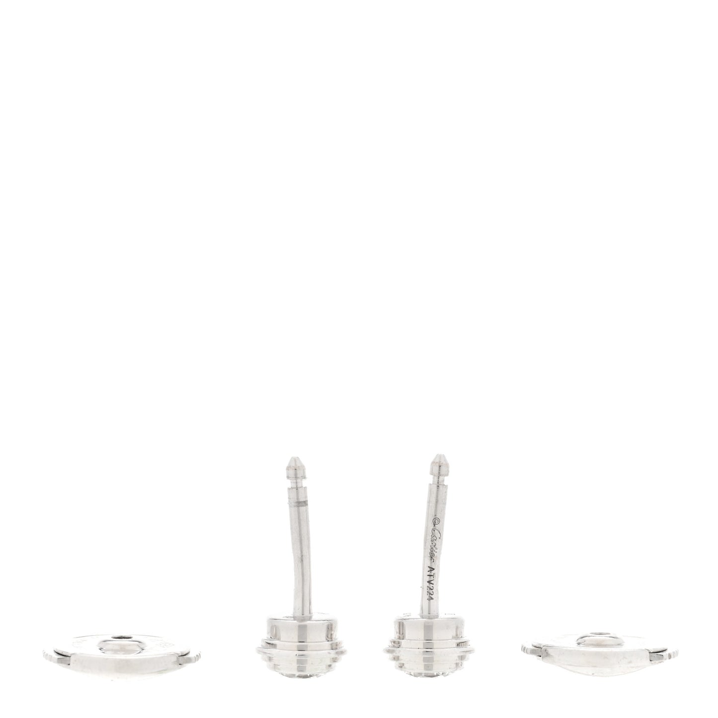 18K White Gold Diamond MM D'Amour Earrings
