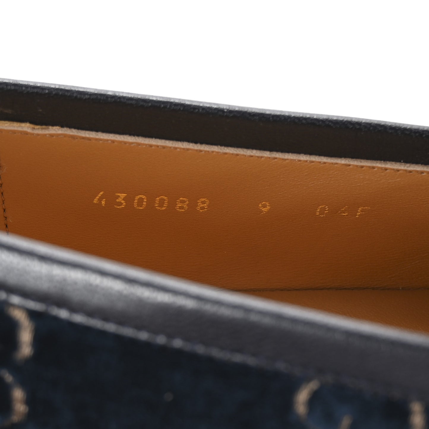 Velvet GG Monogram Horsebit Mens Jordaan Loafers 9 Blue Beige