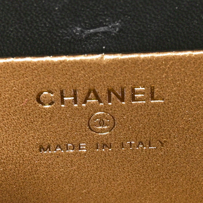 Chanel Lambskin Quilted Vanity Clutch With Chain Black 6 of 11