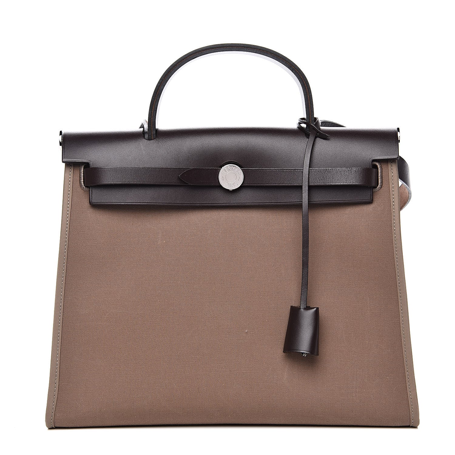 Hermes Vache Hunter Toile Herbag Zip 31 PM Etoupe Ebene 1 of 12