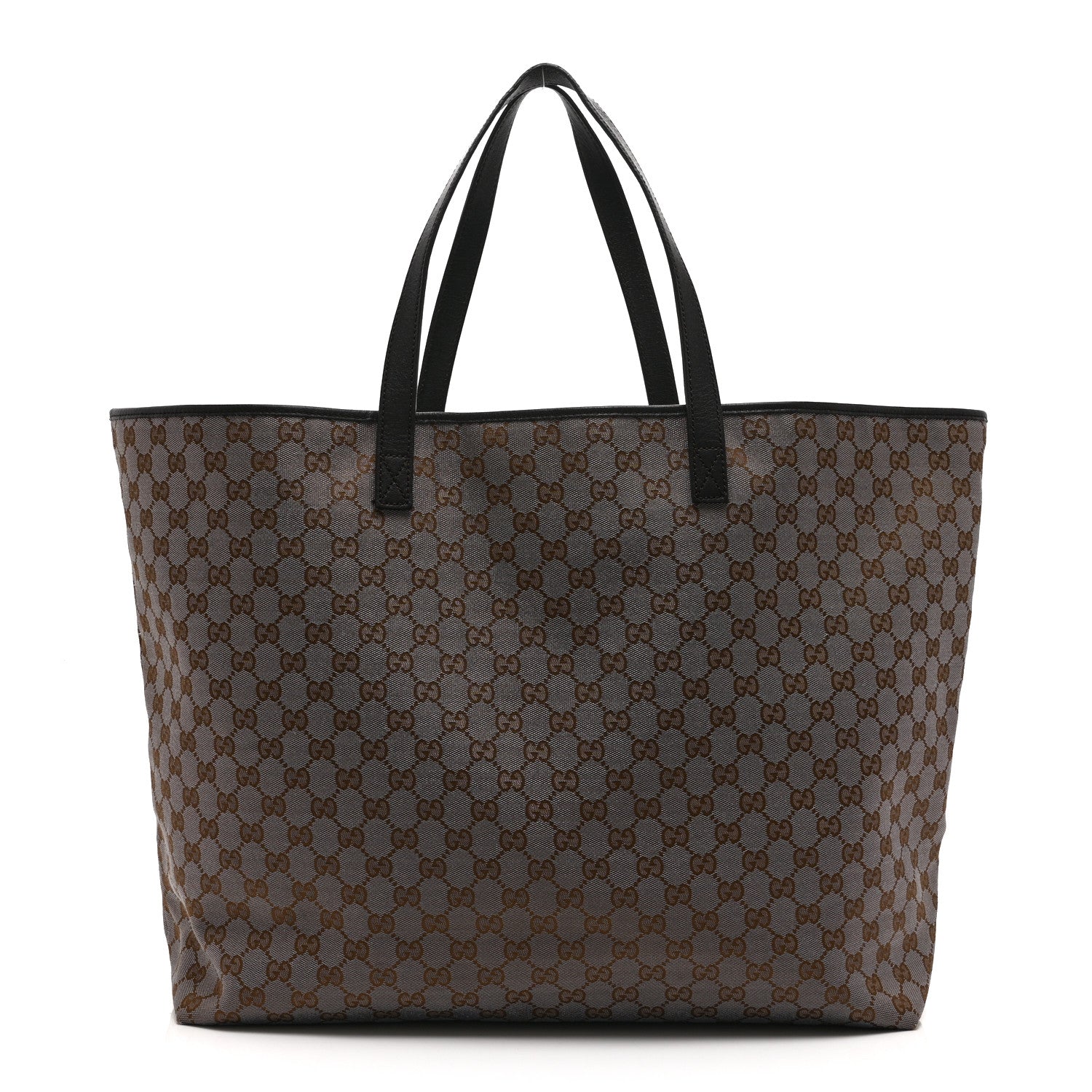 Gucci Metallic Monogram XL Shopper Tote Black 1 of 16