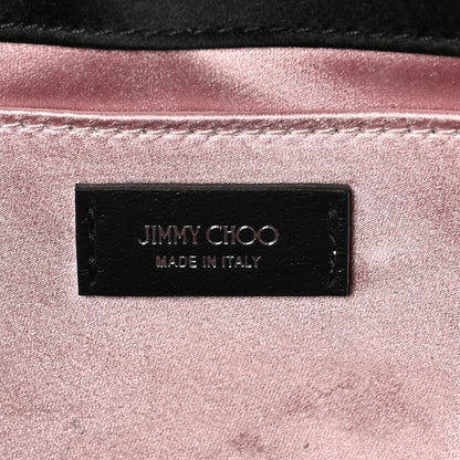 Jimmy Choo Suede Crystal East West Shoulder Bag Black 6 of 10