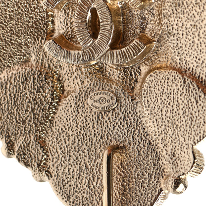 Chanel Pearl Crystal CC Brooch Pearly White 4 of 4