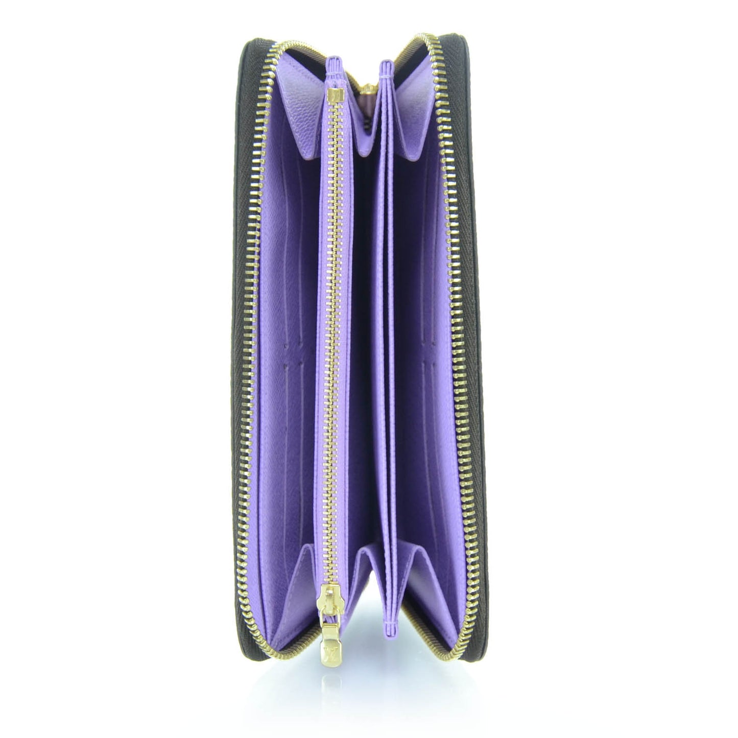 Damier Ebene Illustre Zippy Wallet Violet