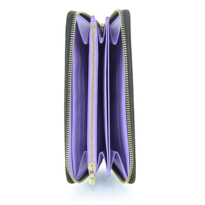 Louis Vuitton Damier Ebene Illustre Zippy Wallet Violet 7 of 11