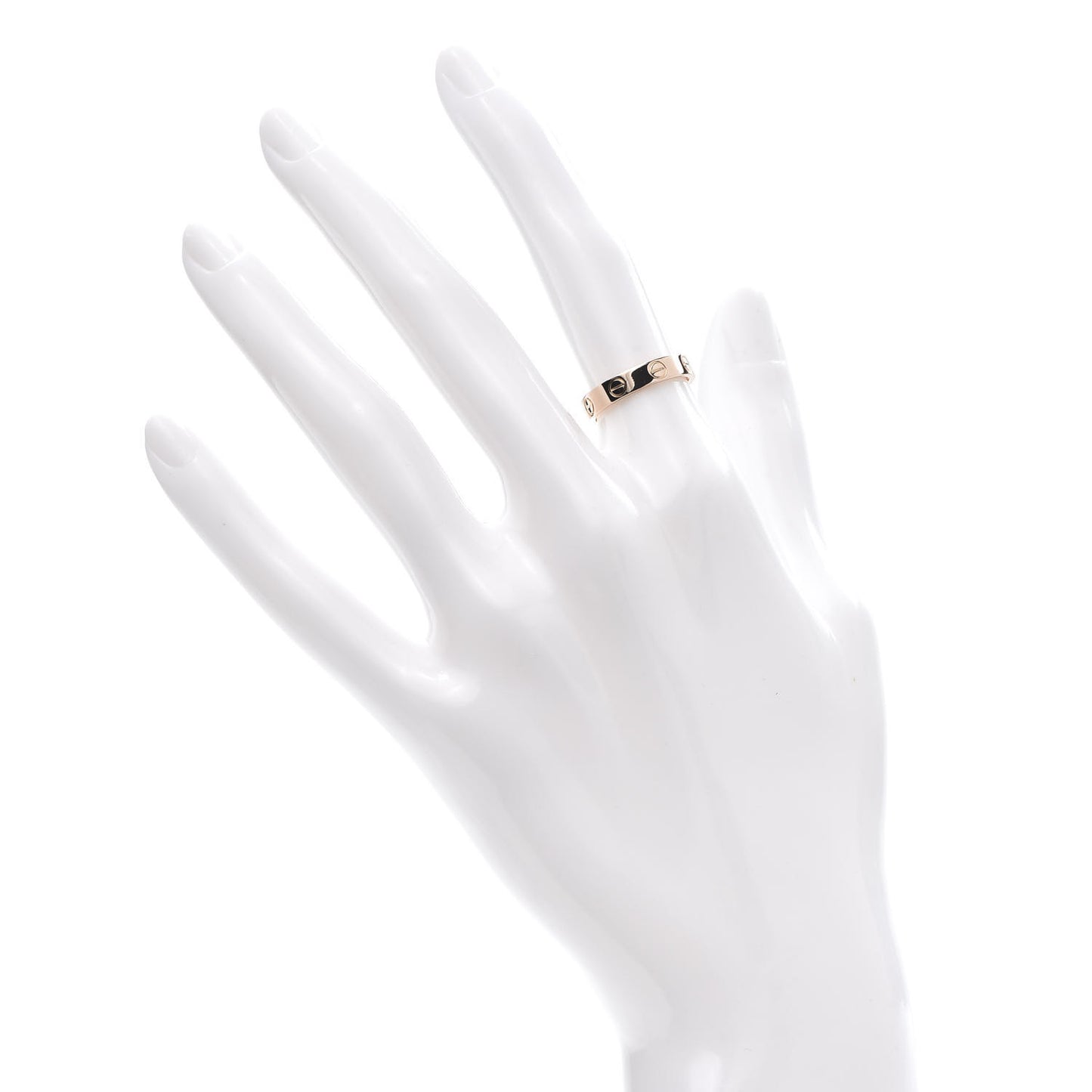 18K Pink Gold 3.5mm LOVE Wedding Band Ring 49 5