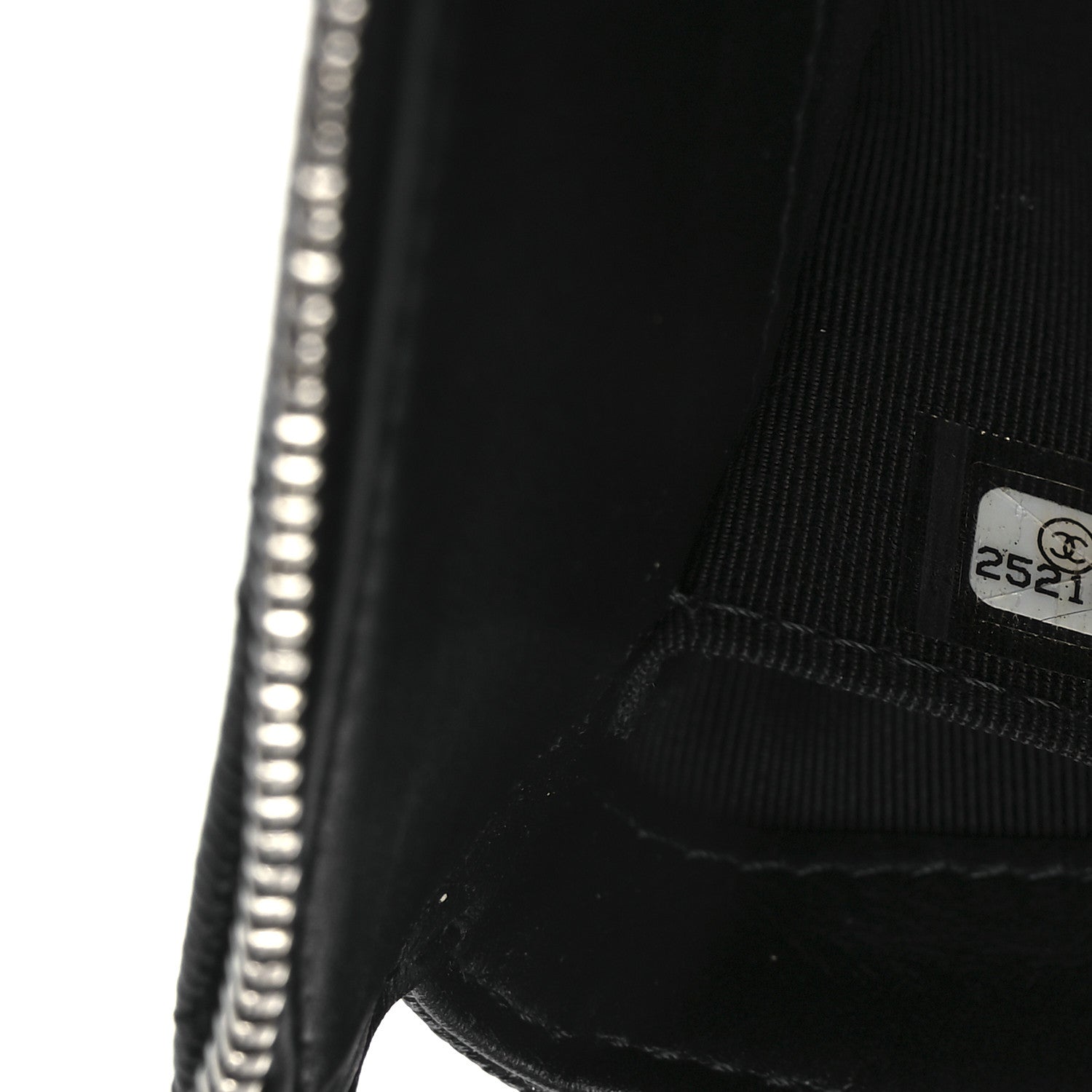 Chanel Iridescent Caviar Quilted Small Zipped Pouch Black 8 of 9
