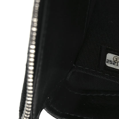 Chanel Iridescent Caviar Quilted Small Zipped Pouch Black 8 of 9