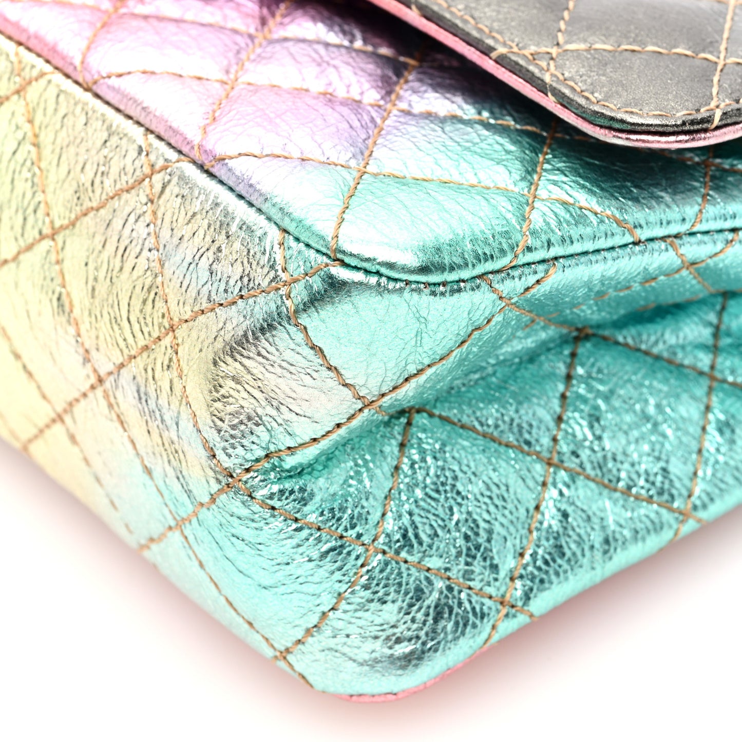Metallic Goatskin Quilted 2.55 Reissue 225 Flap Multicolor