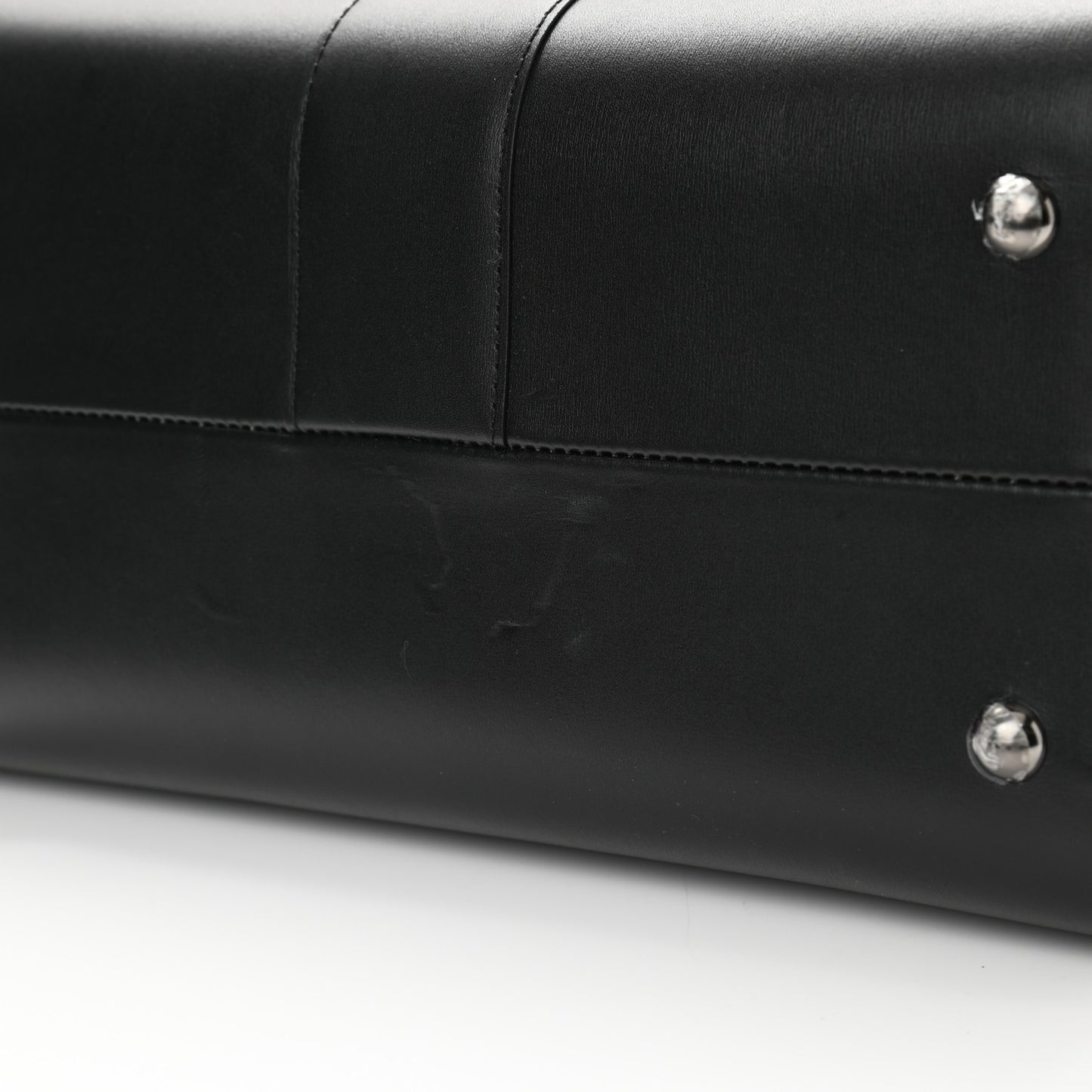 Calfskin MM L'Humour Brillant Satchel Black