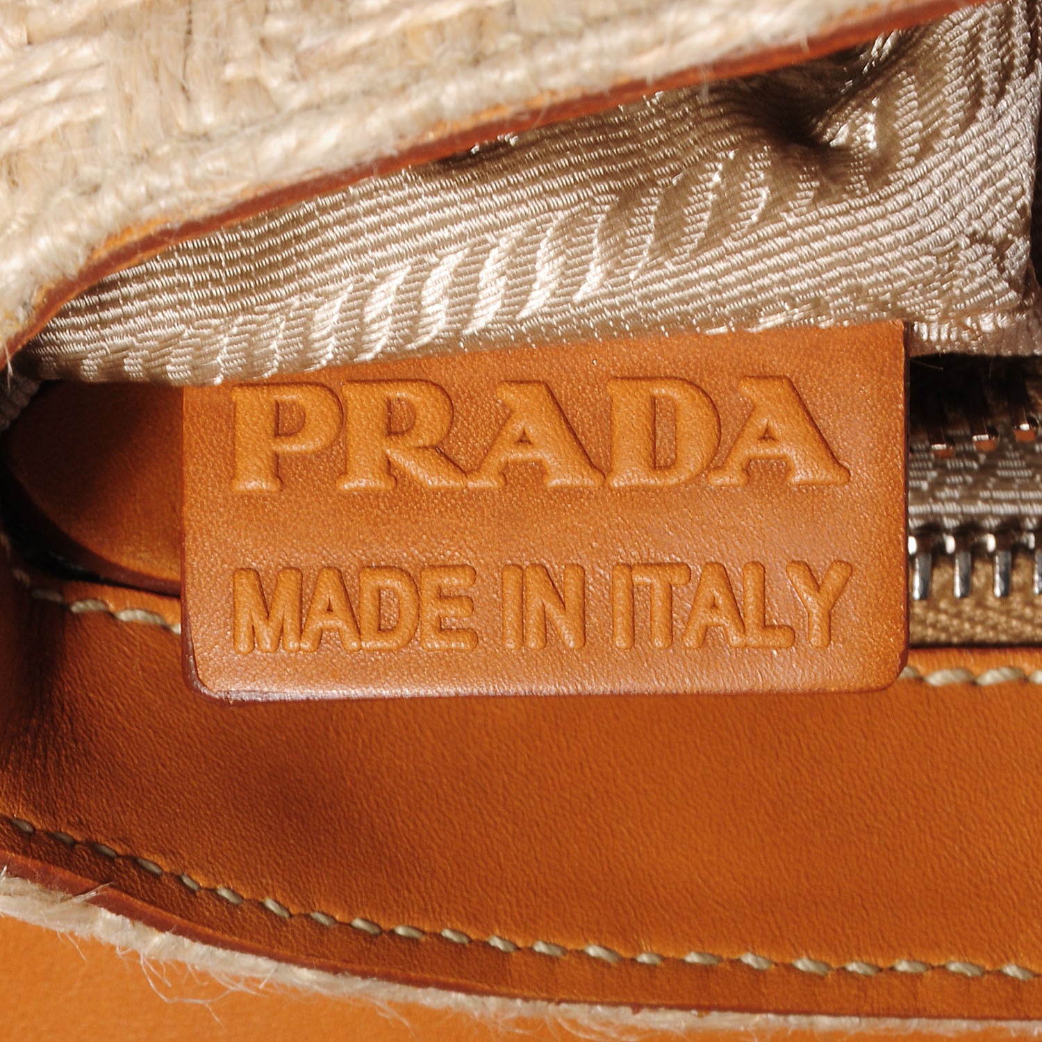Prada Jute Python Shoulder Bag Oro 8 of 10