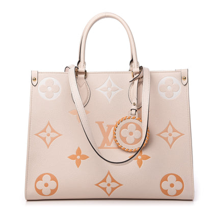 Louis Vuitton Empreinte Monogram Giant By The Pool Onthego MM Cream Saffron 1 of 10