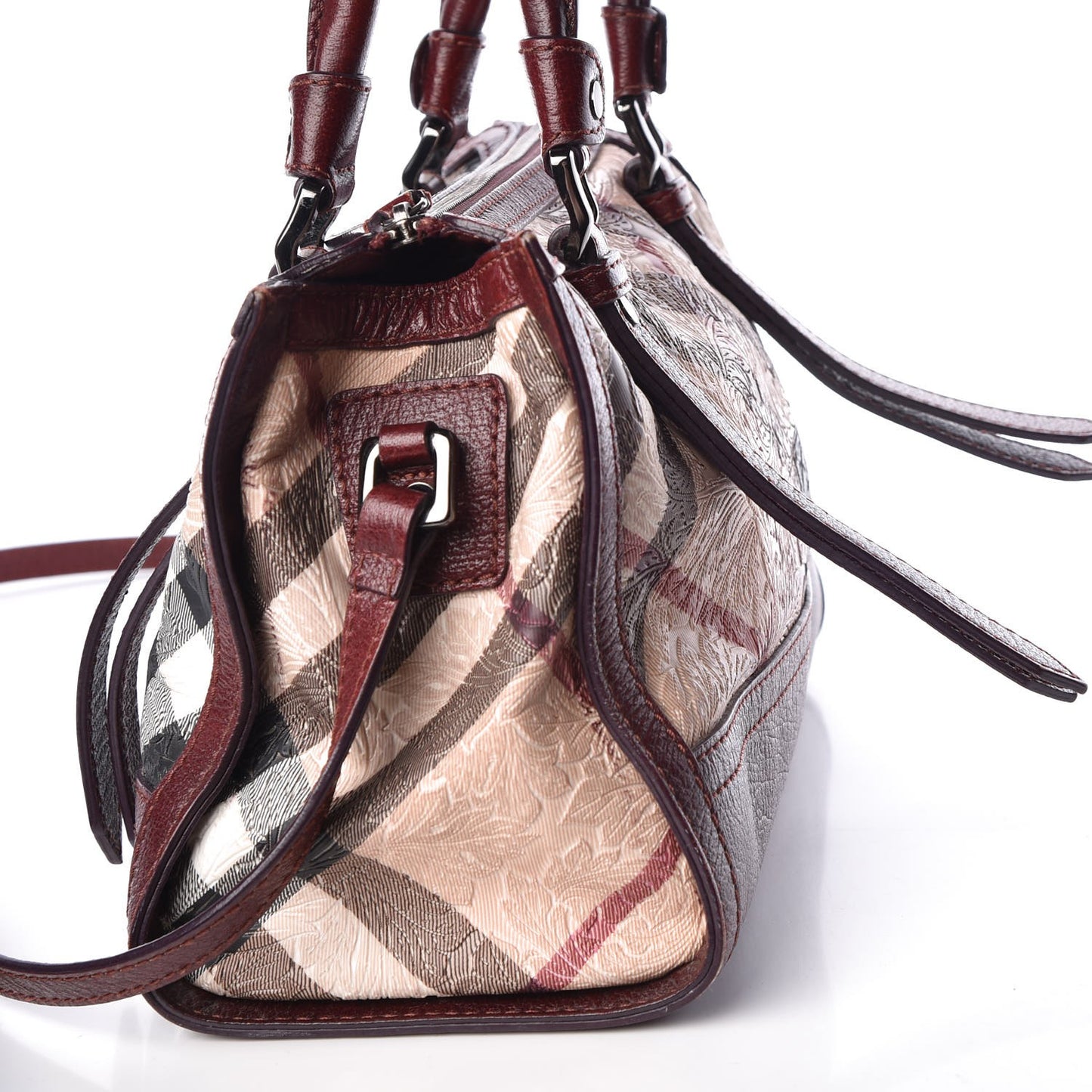 Nova Check Embossed Convertible Satchel