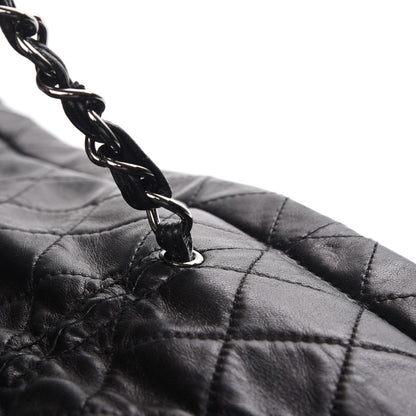 Chanel Lambskin East West Sharpei Shopping Tote Black 10 of 16