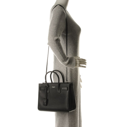 Saint Laurent Grained Calfskin Baby Sac De Jour Black 2 of 6