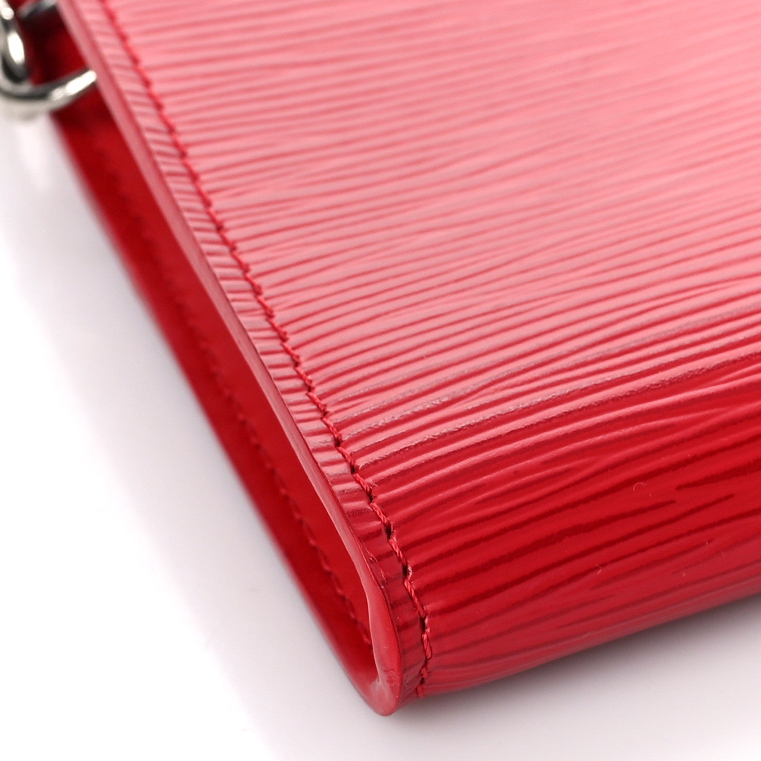 Louis Vuitton Epi Pochette Accessories 24 Castillan Red 8 of 9