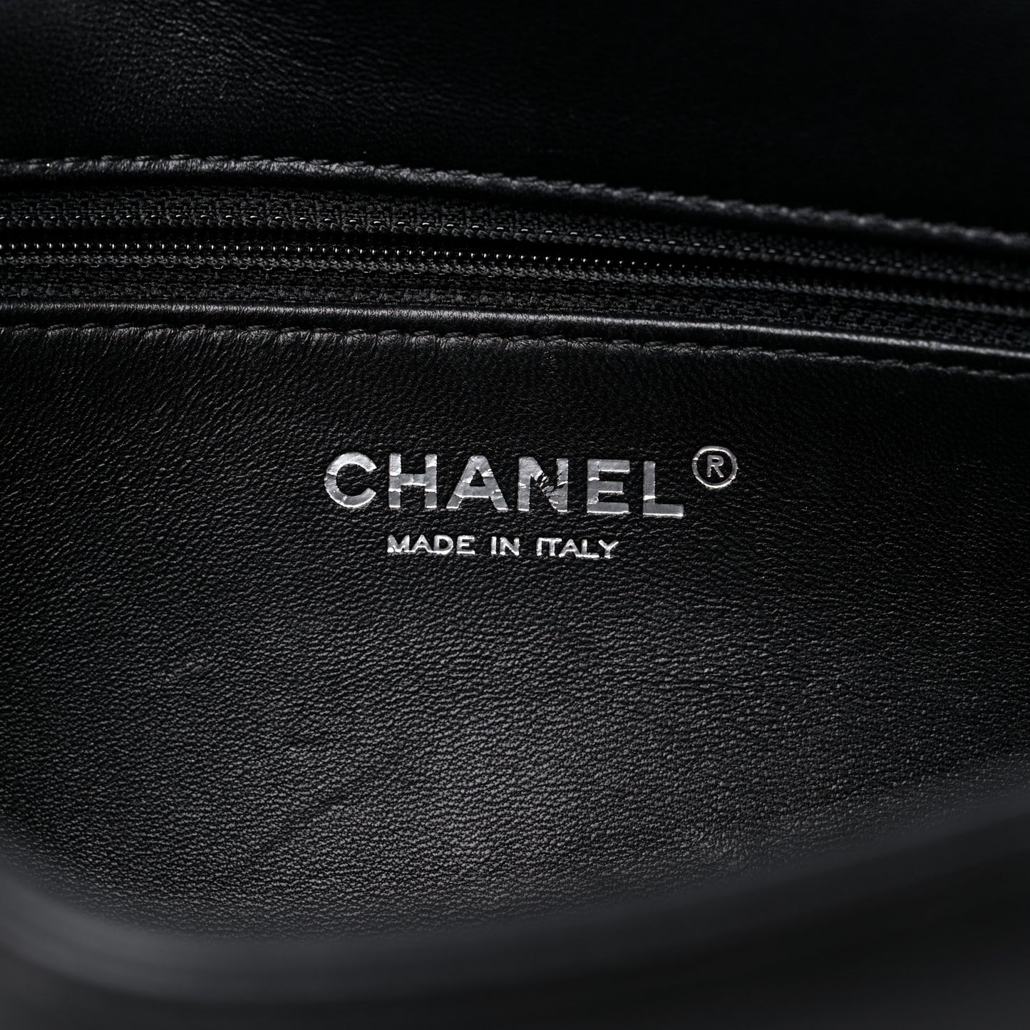 Shearling Lambskin Medium Chanel 100% Flap Black