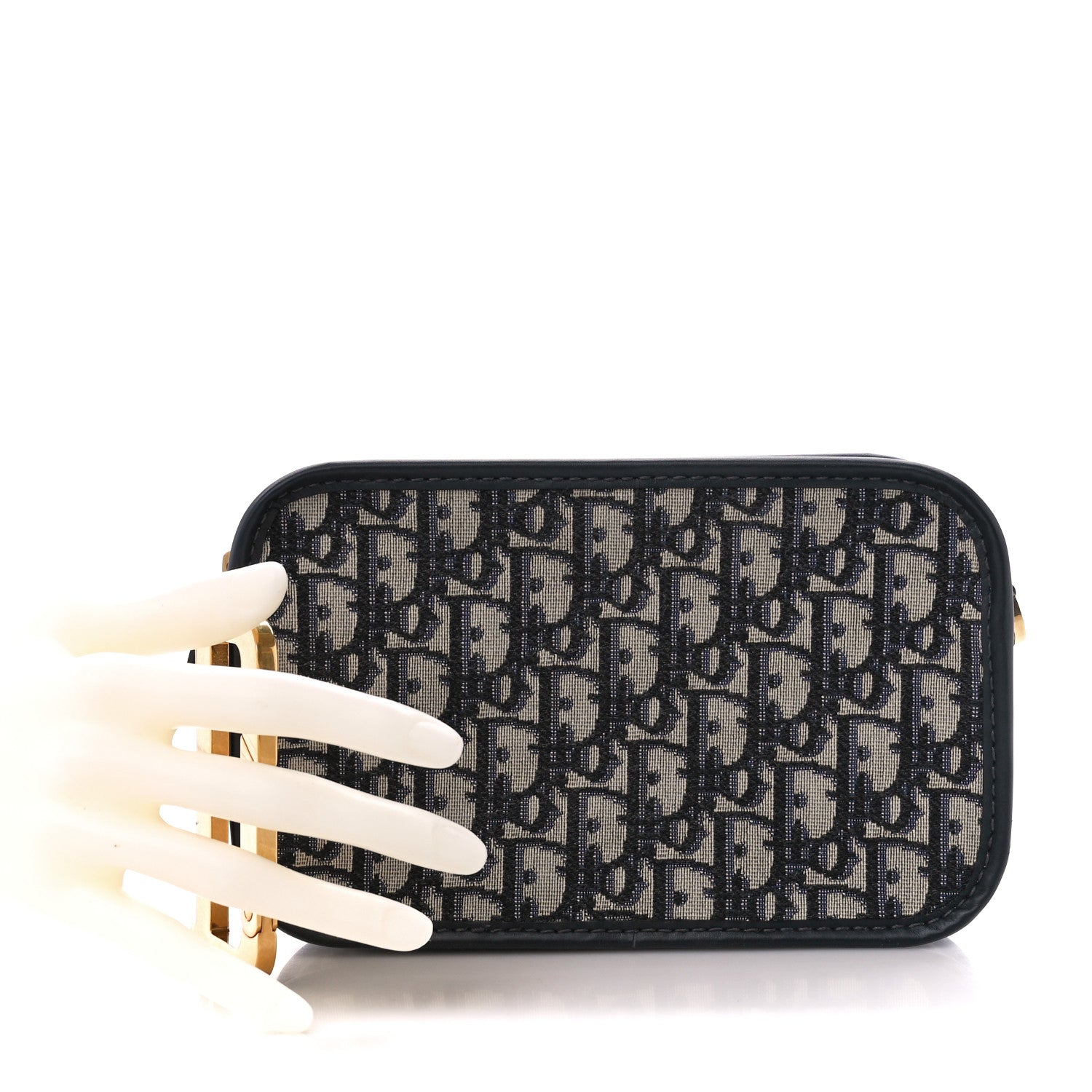 Christian Dior Oblique Diorquake Clutch Blue 2 of 10