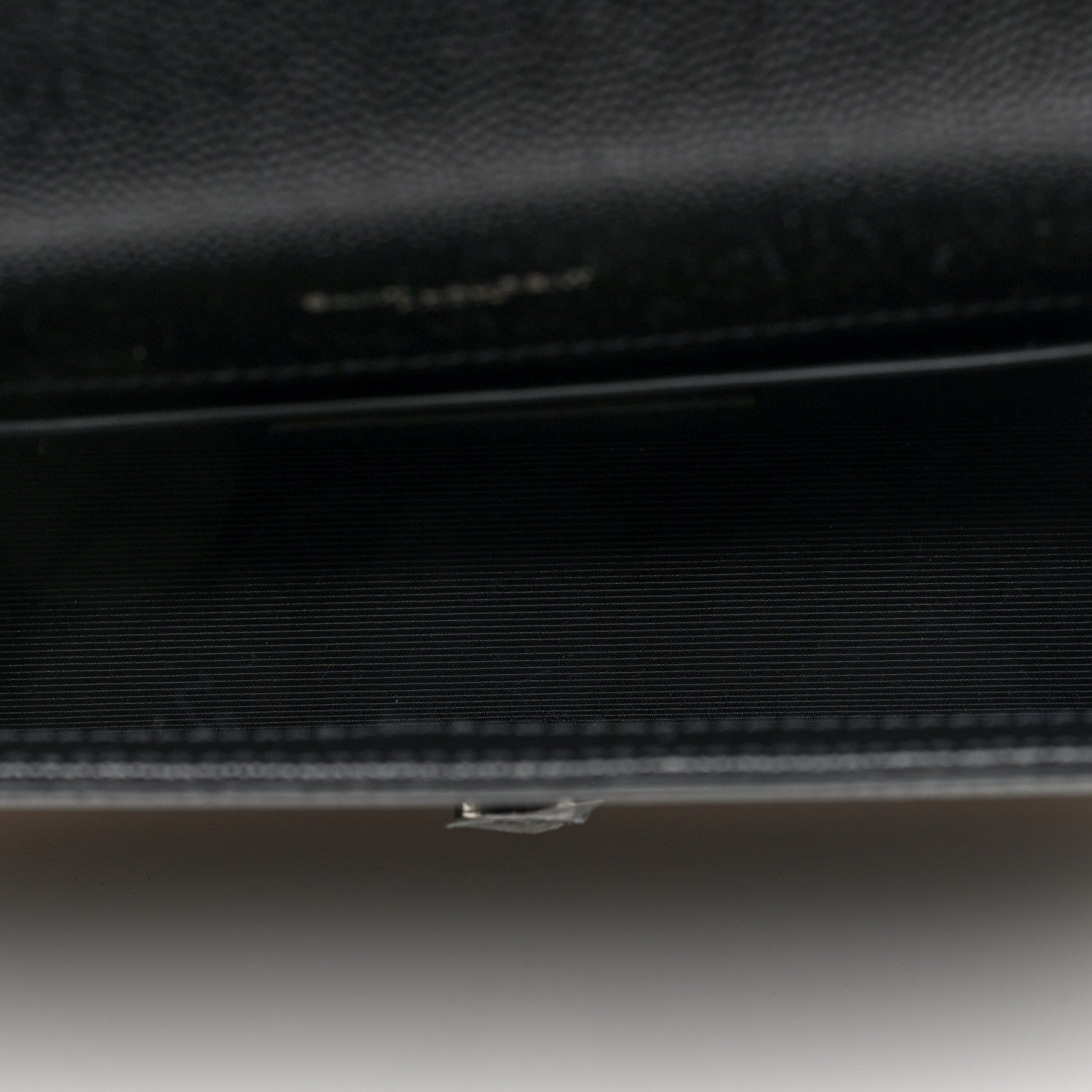 Saint Laurent Grain De Poudre Small Monogram Monochrome Kate Satchel Black 5 of 9