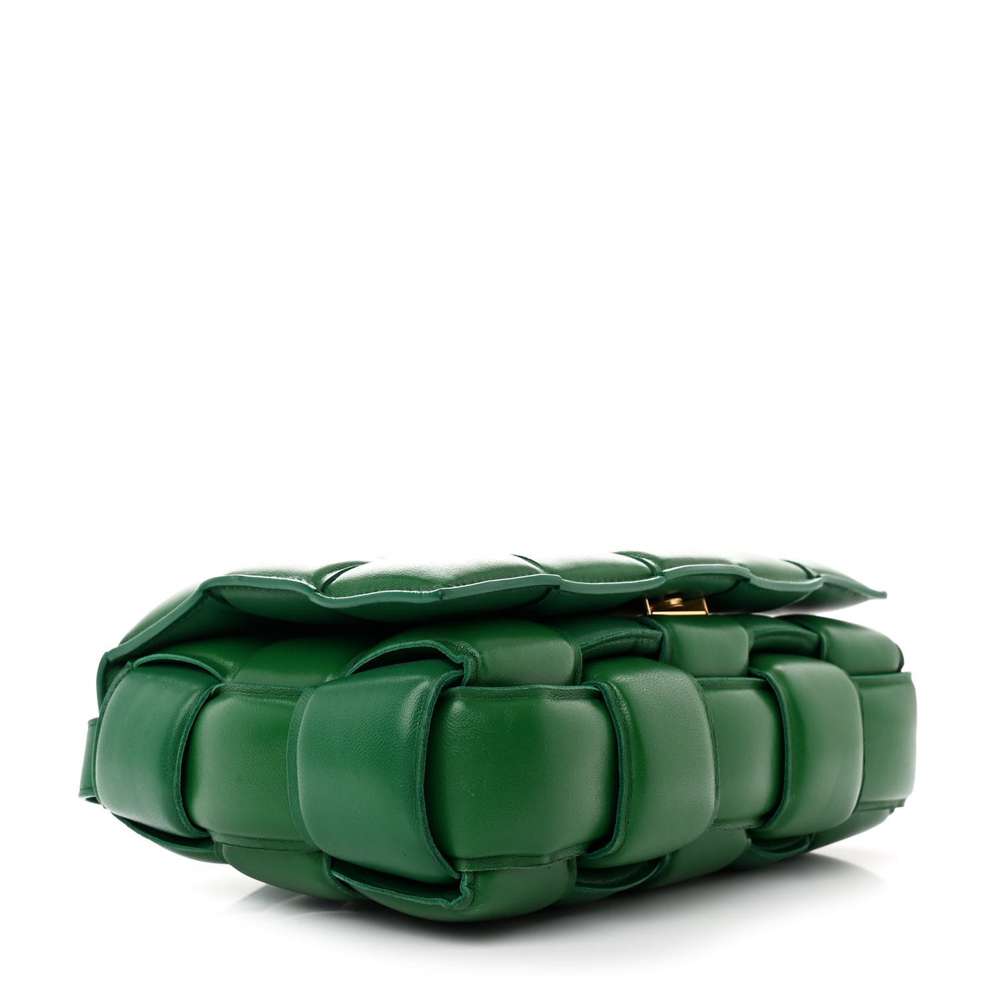 Nappa Maxi Intreccio Padded Cassette Crossbody Bag Racing Green