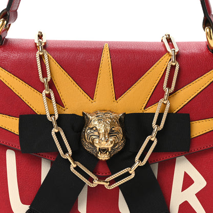 Gucci Calfskin Osiride Future Top Handle Bag Red 8 of 10