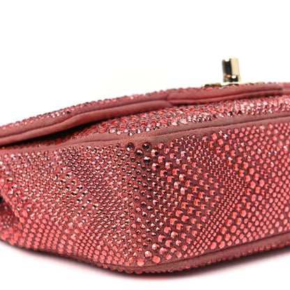 Chanel Metallic Goatskin Strass Small Flap Bag Pink 10 of 11