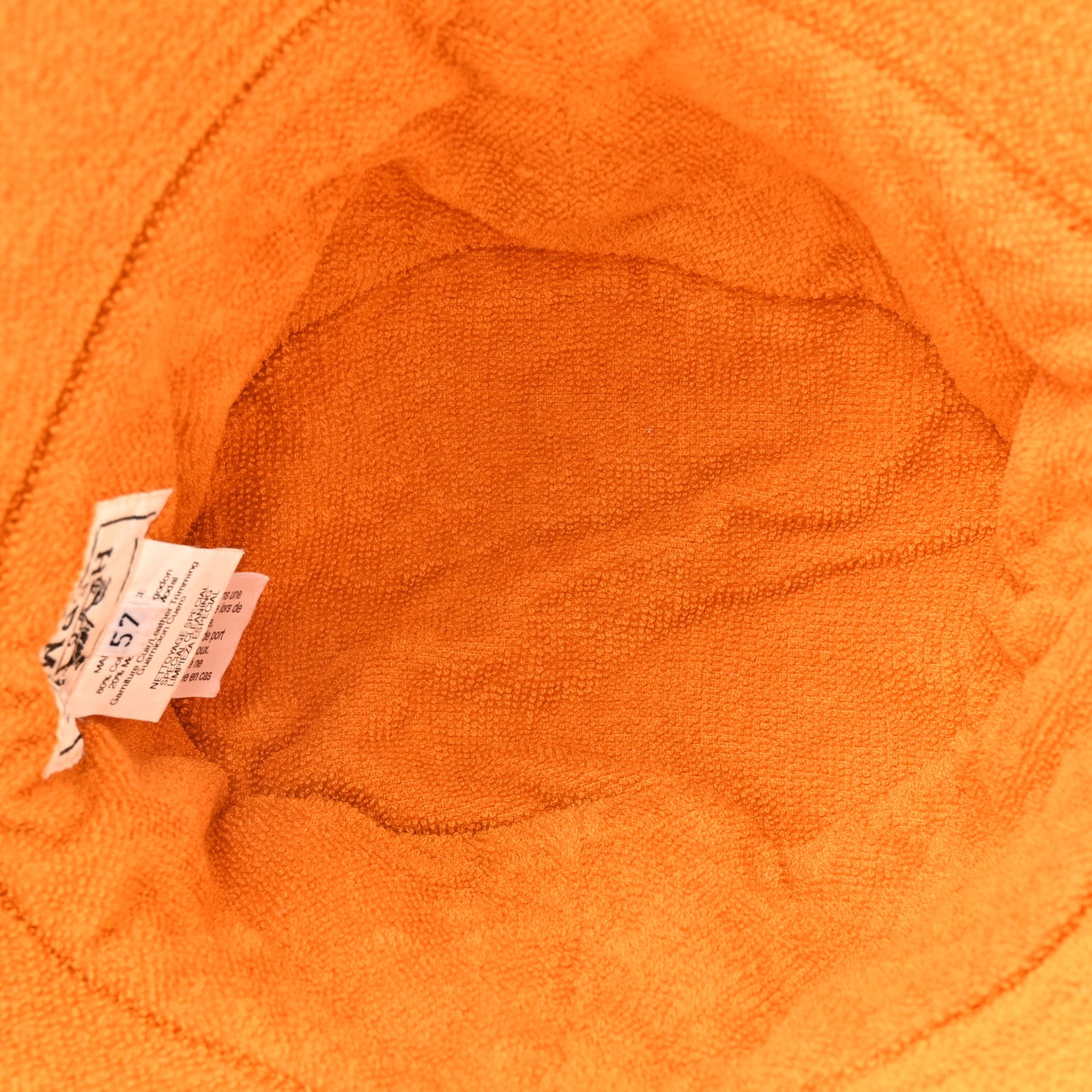 Hermes Cotton Terry Bucket Hat 57 7 of 9