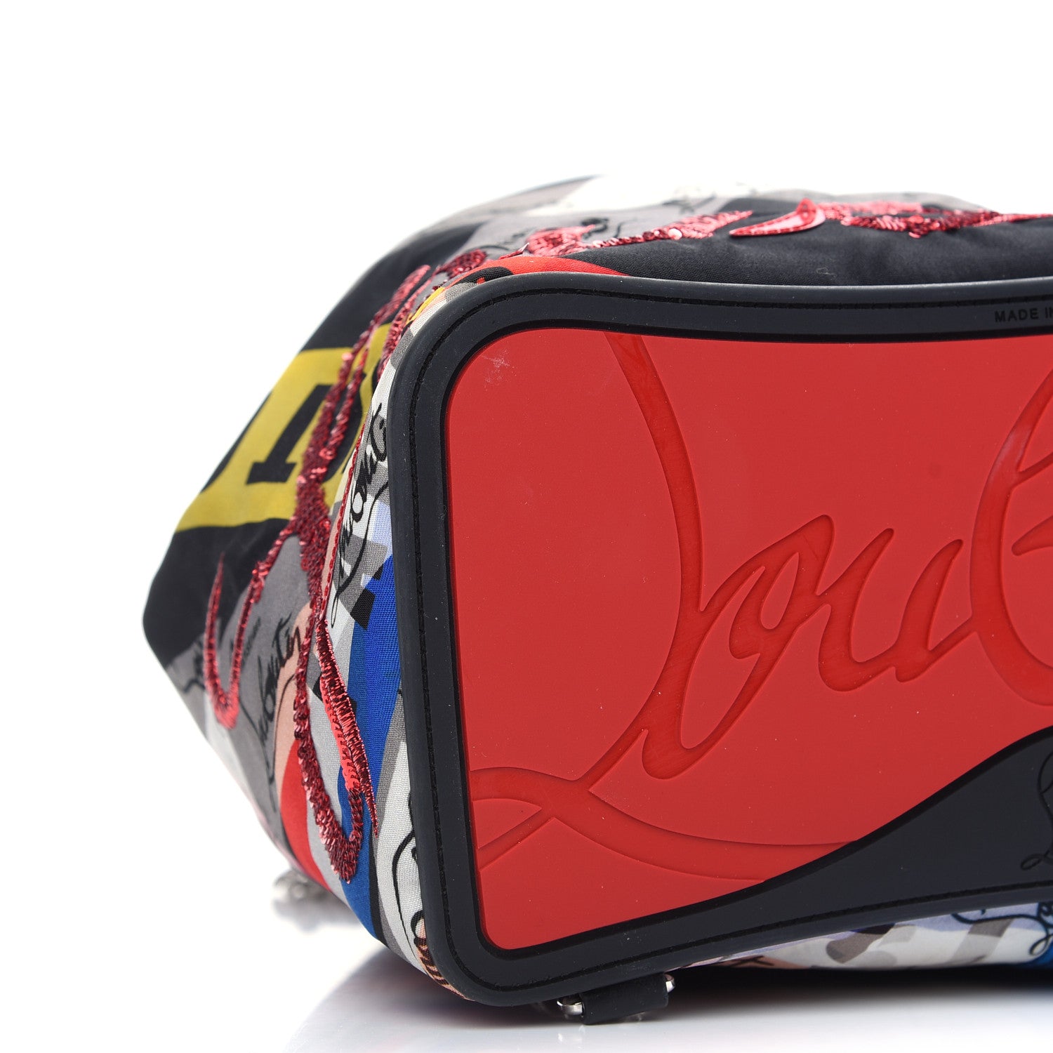 Christian Louboutin Calfskin Loubiballage Backpack Multicolor 5 of 8