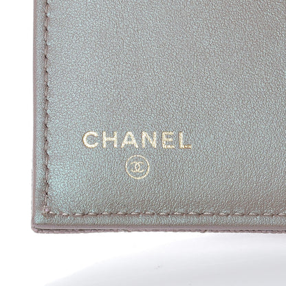 Chanel Iridescent Caviar Quilted Small Flap Wallet Beige 6 of 9
