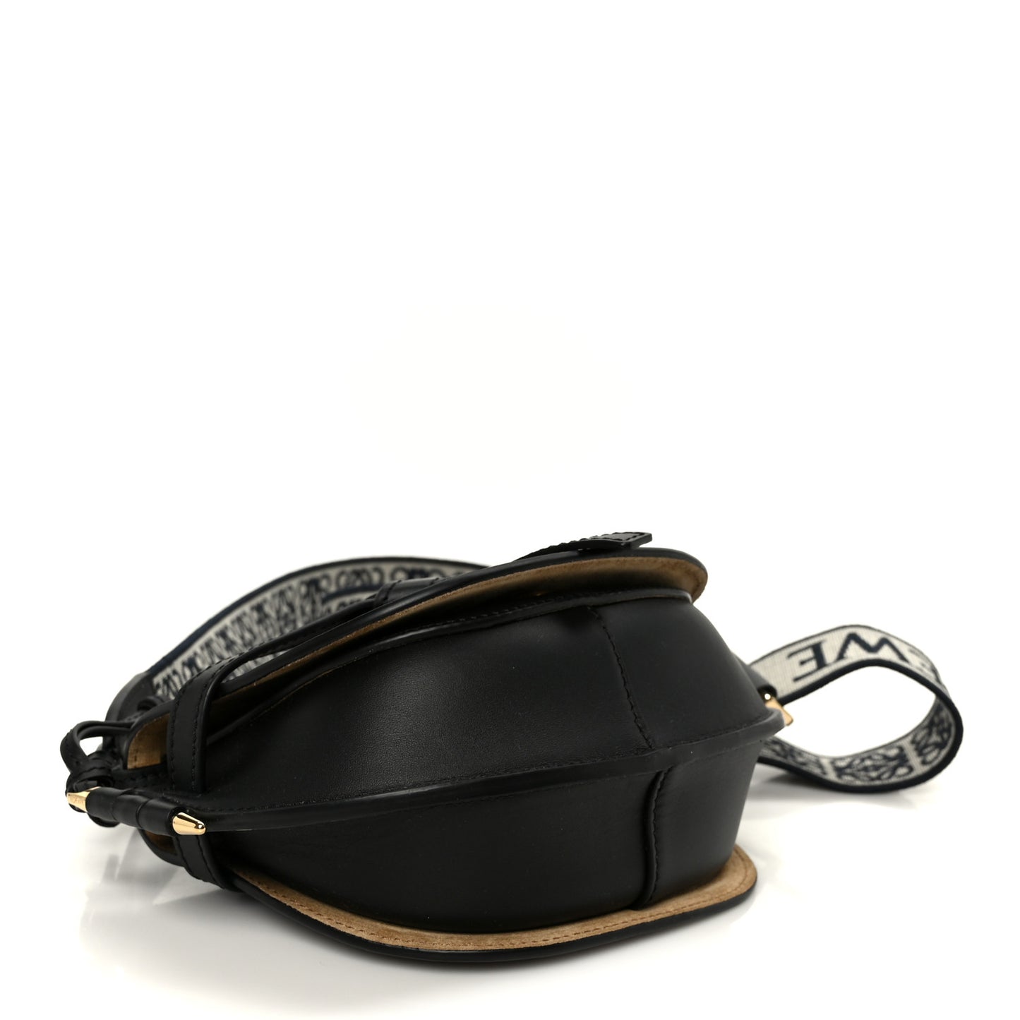 Calfskin Jacquard Mini Gate Dual Bag Black