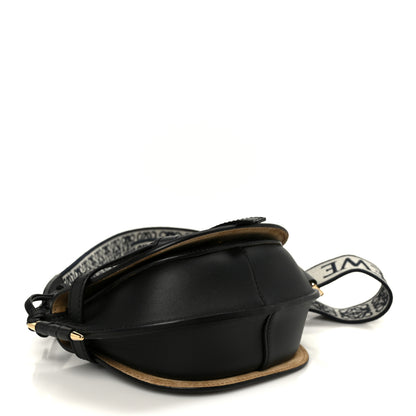 Loewe Calfskin Jacquard Mini Gate Dual Bag Black 4 of 10