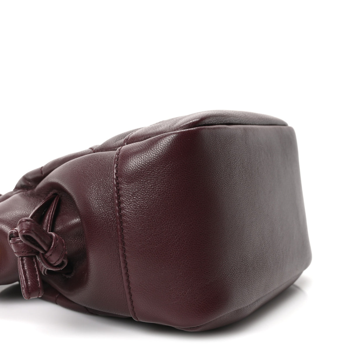 Saint Laurent Lambskin Matelasse Monogram Mini Jamie Shoulder Pouch Bag Rouge Cabernet 9 of 10