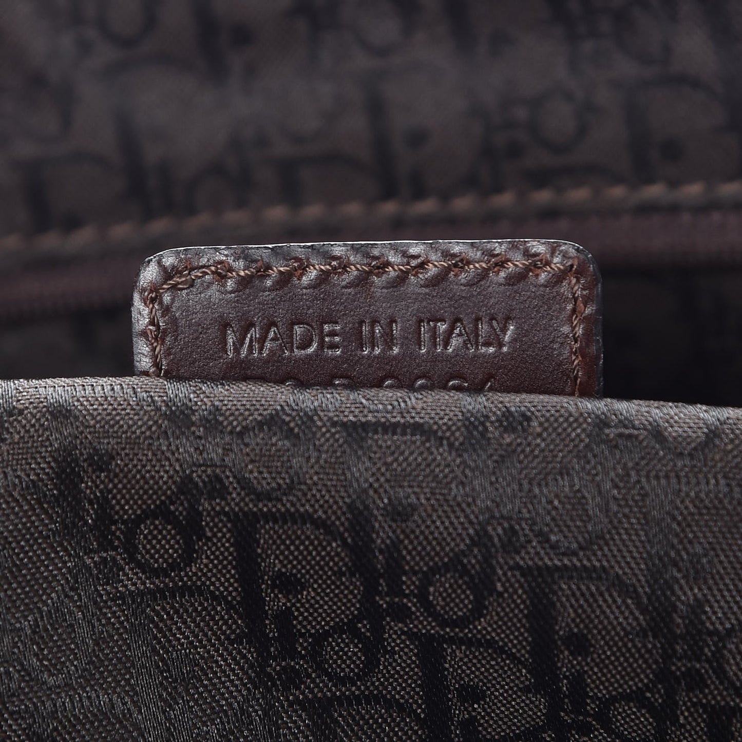 Calfskin Hardcore Pierced Shoulder Bag Brown
