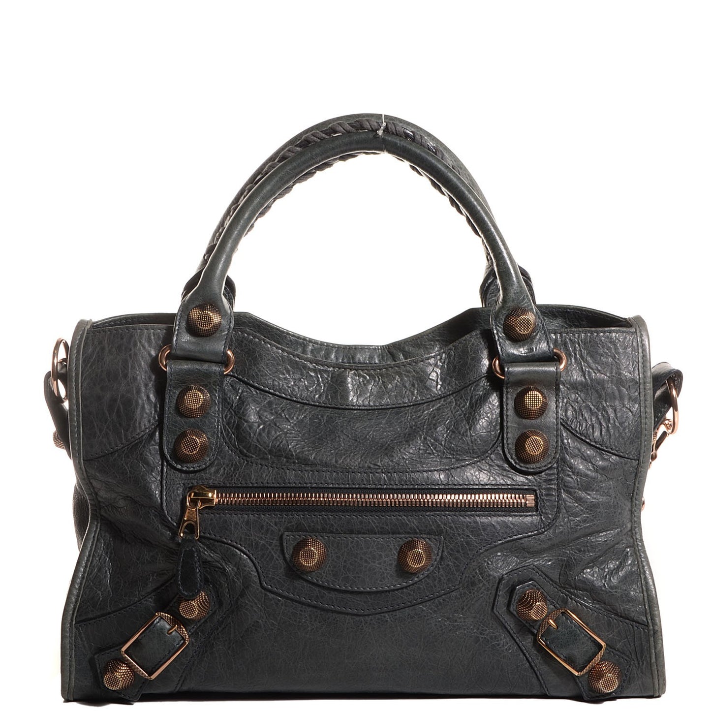 Agneau Giant 21 Rose Gold Hardware City Anthracite
