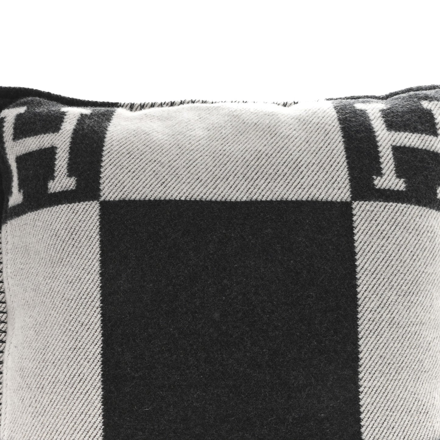 Wool Cashmere Avalon Pillow PM Ecru Gris Fonce