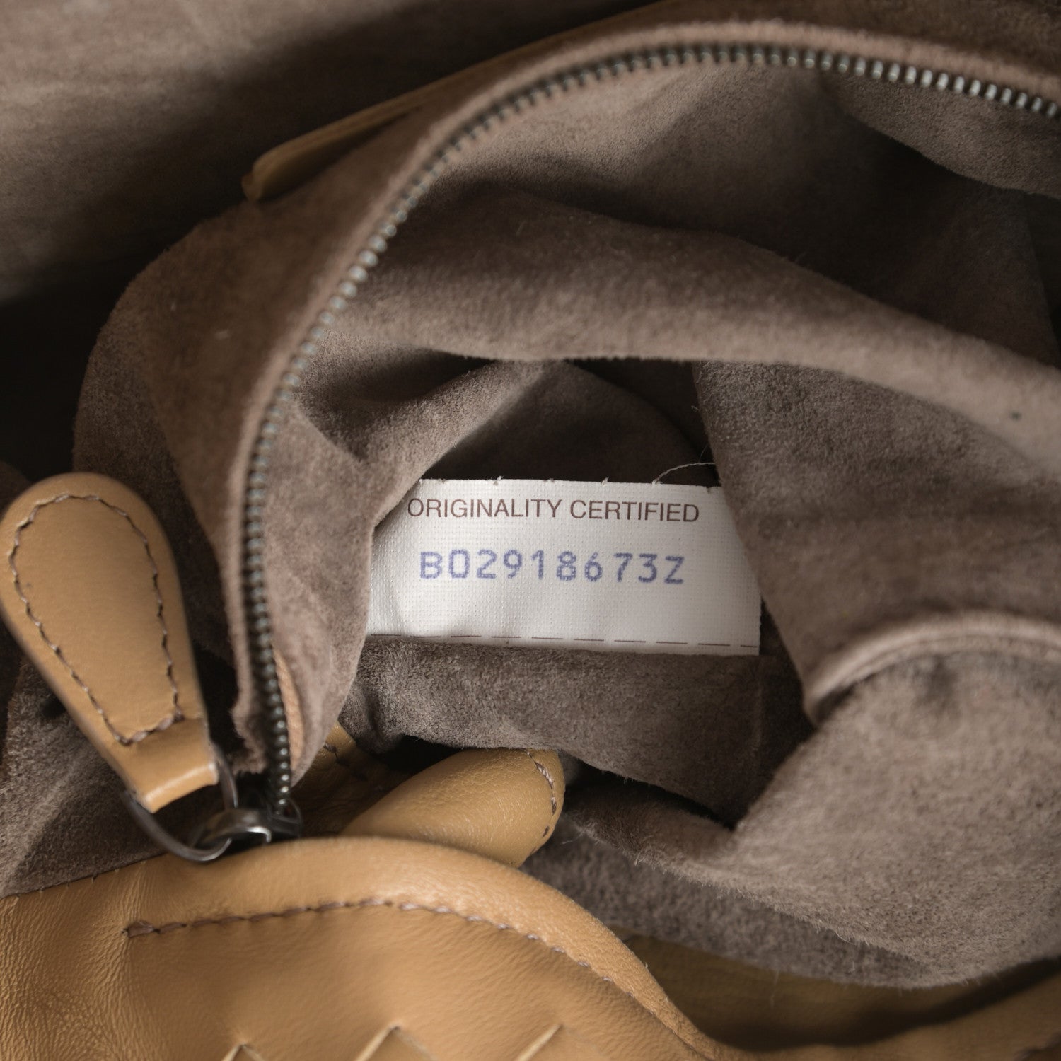 Bottega Veneta Nappa Intrecciato Garda Shoulder Bag Camel 7 of 15