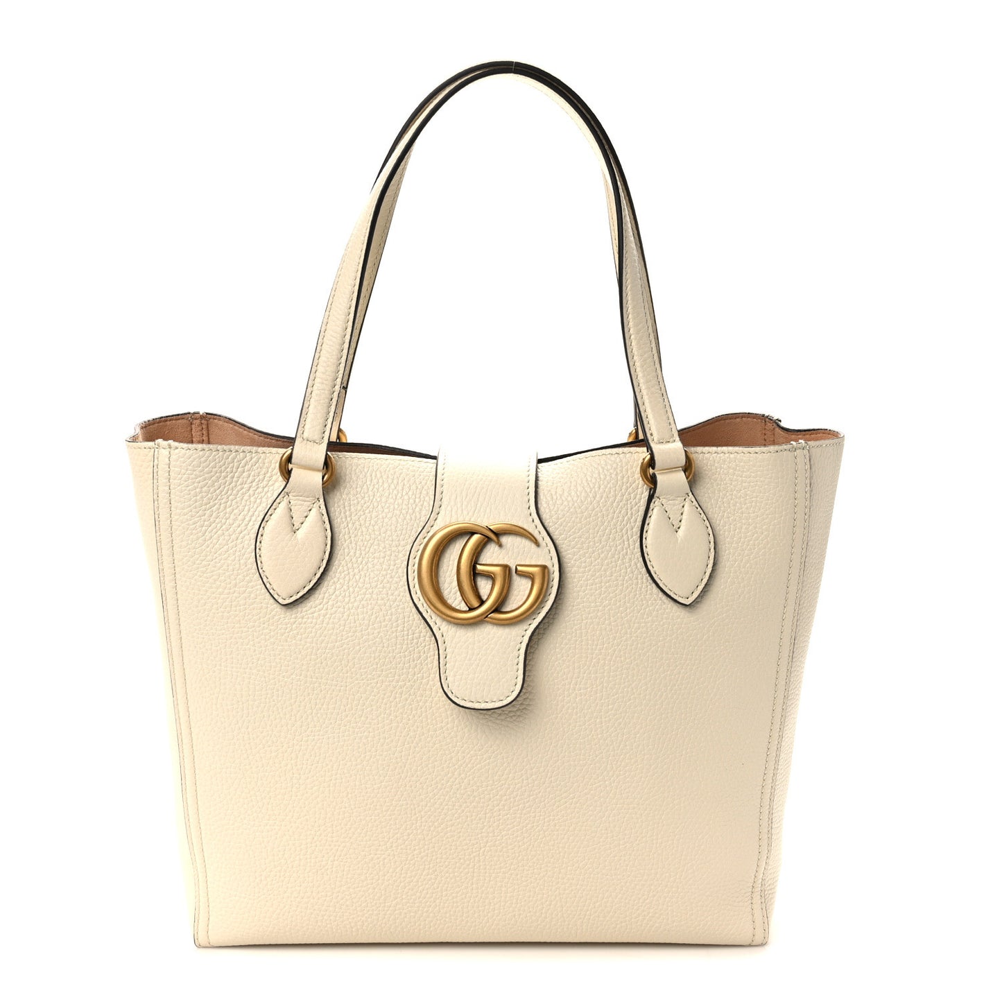 New Sakai Calfskin Lux Small Dahlia Tote Mystic White