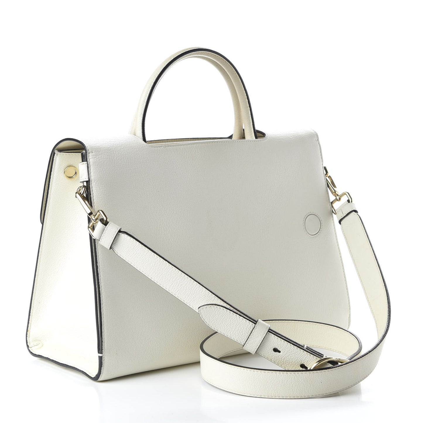 Goatskin Medium Diorever Flap White