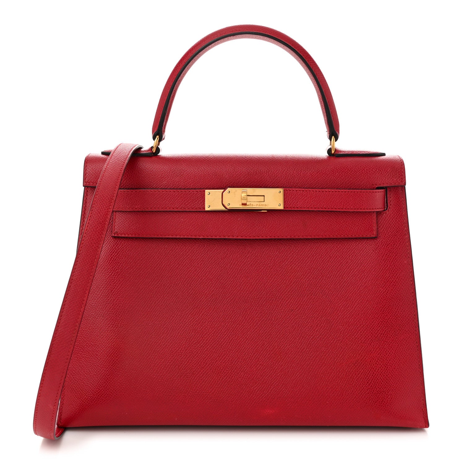 Hermes Courchevel Kelly Sellier 28 Rouge Vif 1 of 12