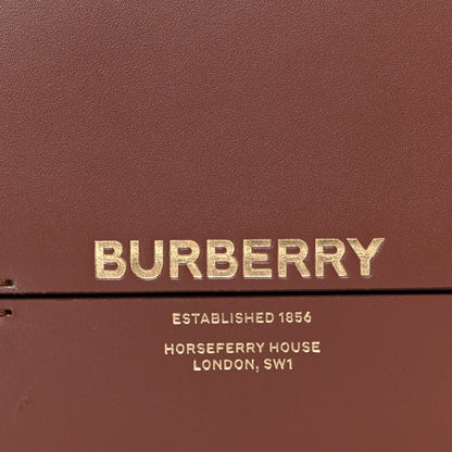Burberry Smooth Calfskin Two Tone Small Grace Bag Malt Brown Black 7 of 10