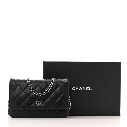 Chanel Caviar Quilted Wallet on Chain WOC Black 13 of 13