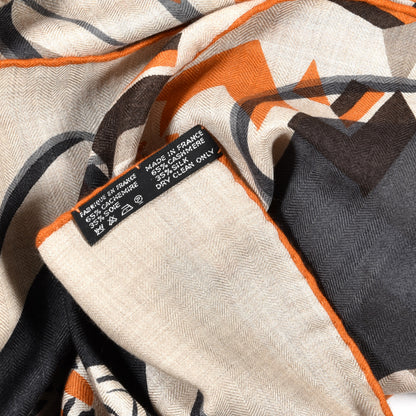 Hermes Cashmere Silk Shawl 140 4 of 4