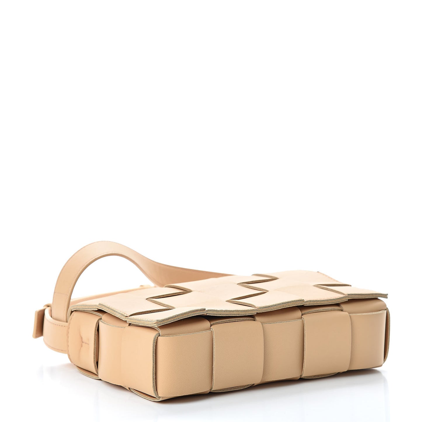 Nappa Maxi Intreccio Cassette Bag Nude
