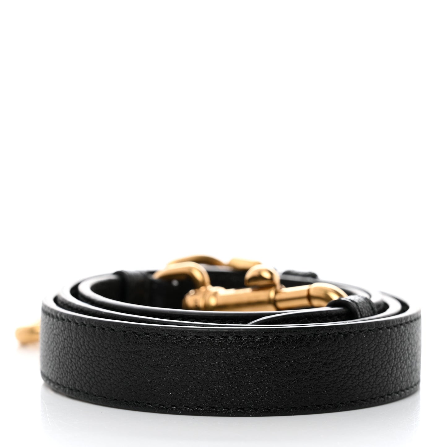 Goatskin Saddle Bag Shoulder Strap Black