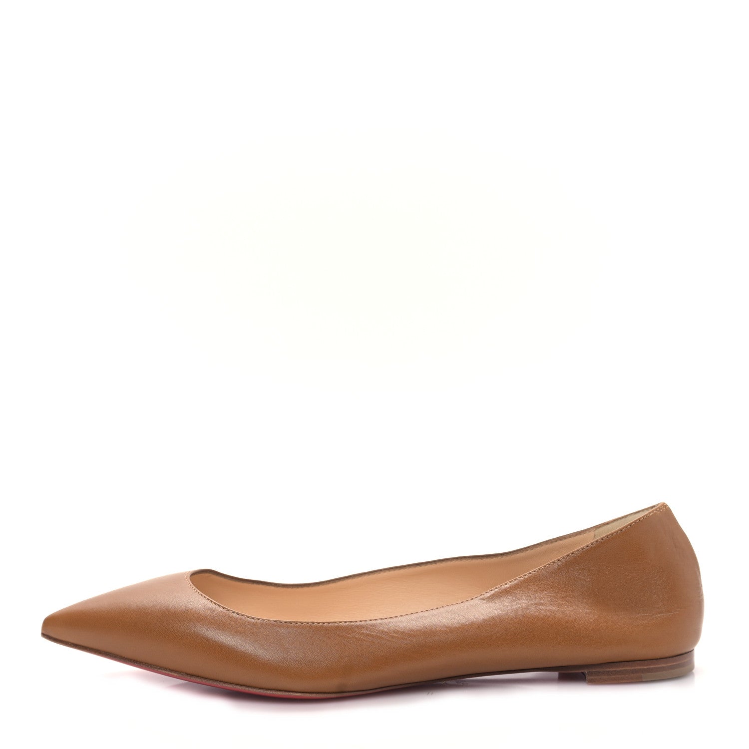 Christian Louboutin Nappa Eloise Flats 38.5 Cuoio 1 of 7