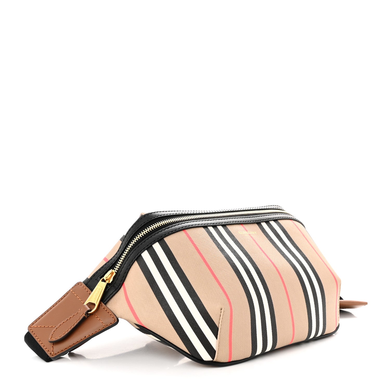 Burberry E-Canvas Icon Stripe Sonny Bum Bag Archive Beige 4 of 11