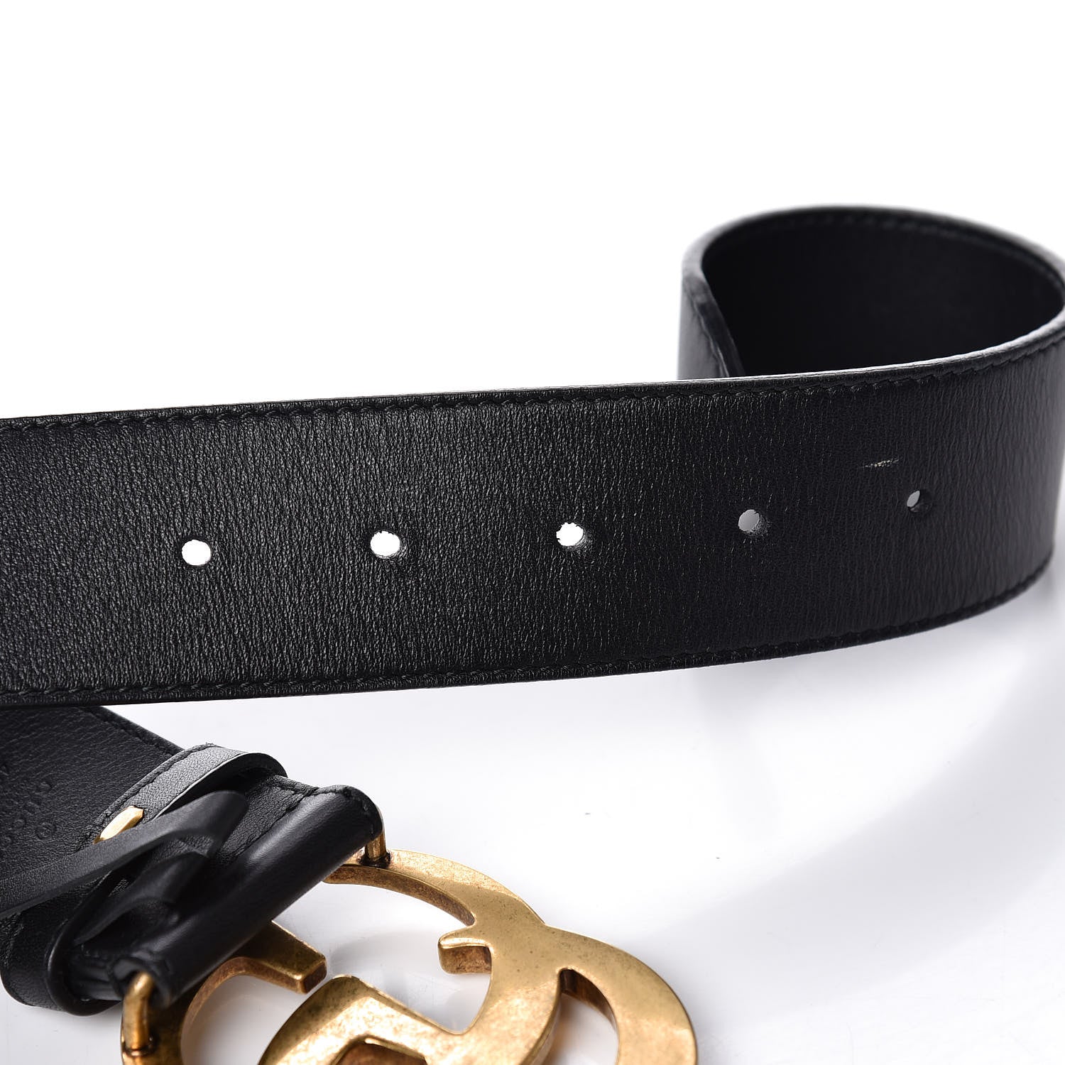Gucci Calfskin Double G 40mm Belt 80 32 Black 4 of 6