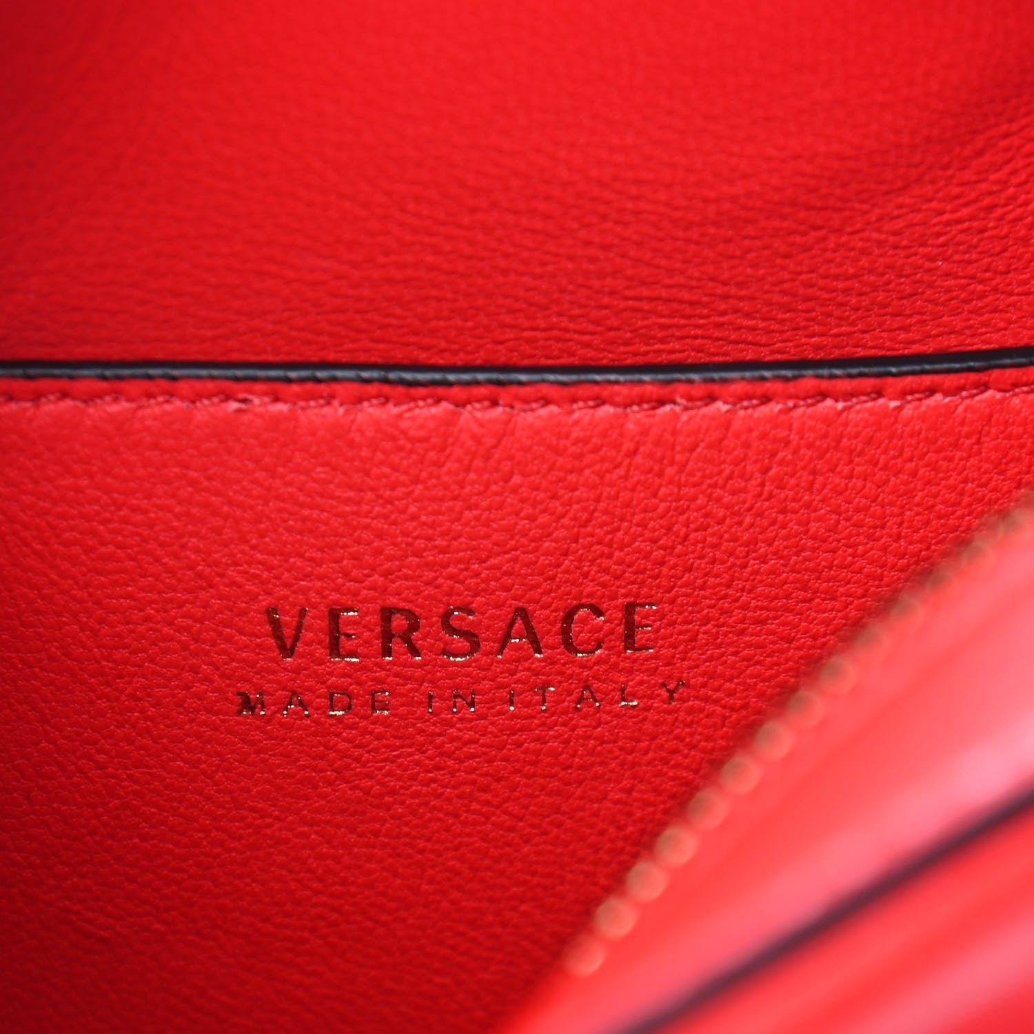 Versace Vitello Virtus Camera Bag Red 6 of 9
