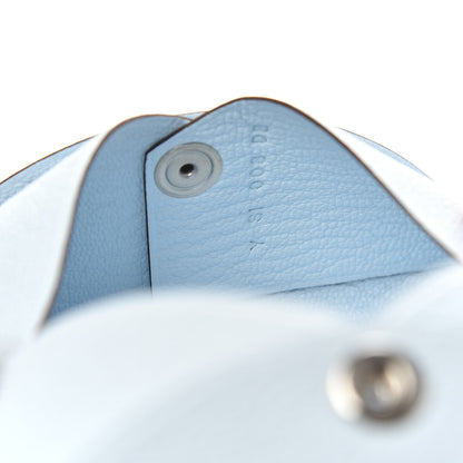 Hermes Chevre Mysore Calvi Card Case Bleu Brume 7 of 8